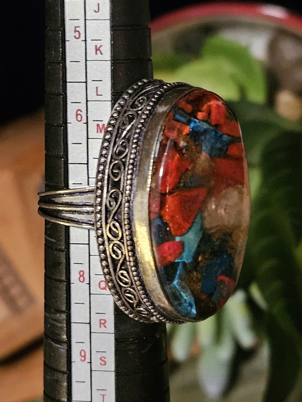 Spiny Oyster Turquoise Ring - Picture 4 of 6